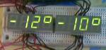 Термометр на ATTINY2313 на 2 датчика и 2х4 Led индикатор