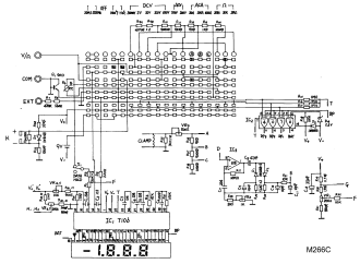 Принципиальная схема мультиметра Mastech M266C