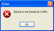 Error no device