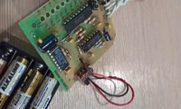 Тест работы прибора для проверки электролитических конденсаторов
