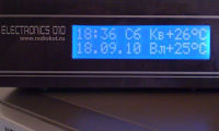 Часы термометр-будильник Mega168 DS1307(M41T56) DS18x20 LCD16x2