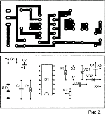 Простой индикатор ESR конденсаторов, собран на одном транзисторе