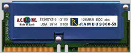 160 pin RDRAM RamBus SO-RIMM