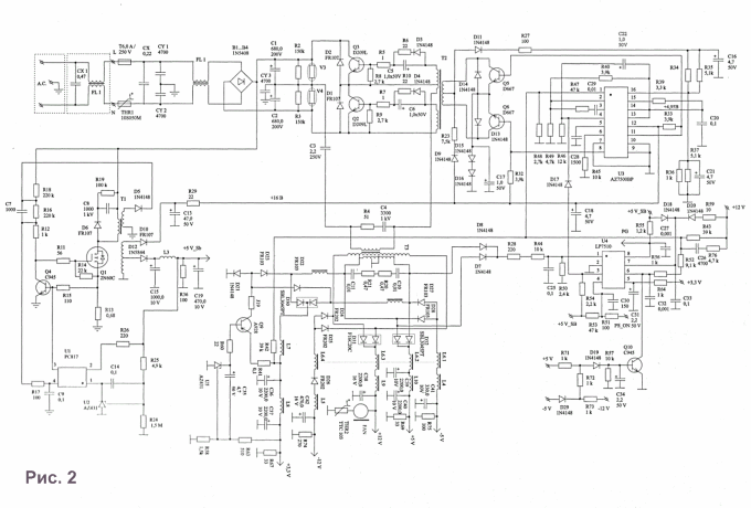 схема ATX-350WP4